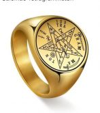 Anel De São Salomão Tetragrammaton Proteção e Sorte
